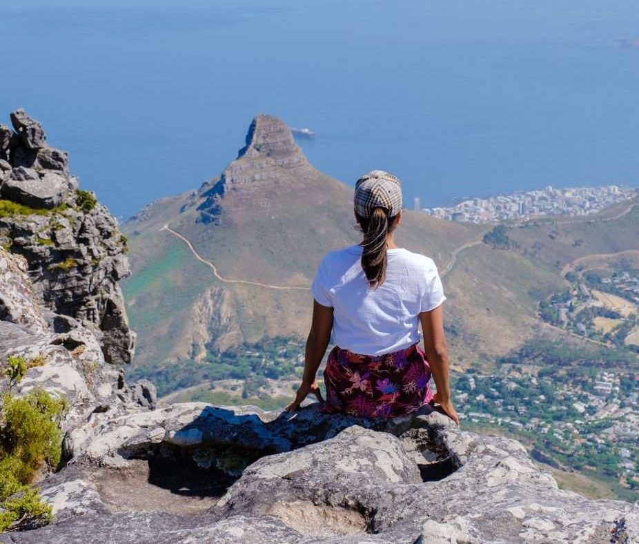 Table Mountain in Cape Town South Africa,
