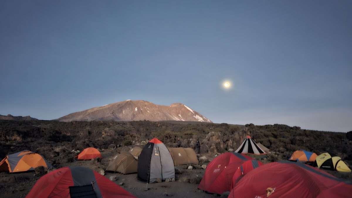 Shira 2 Camp lemosho route kilimanajro