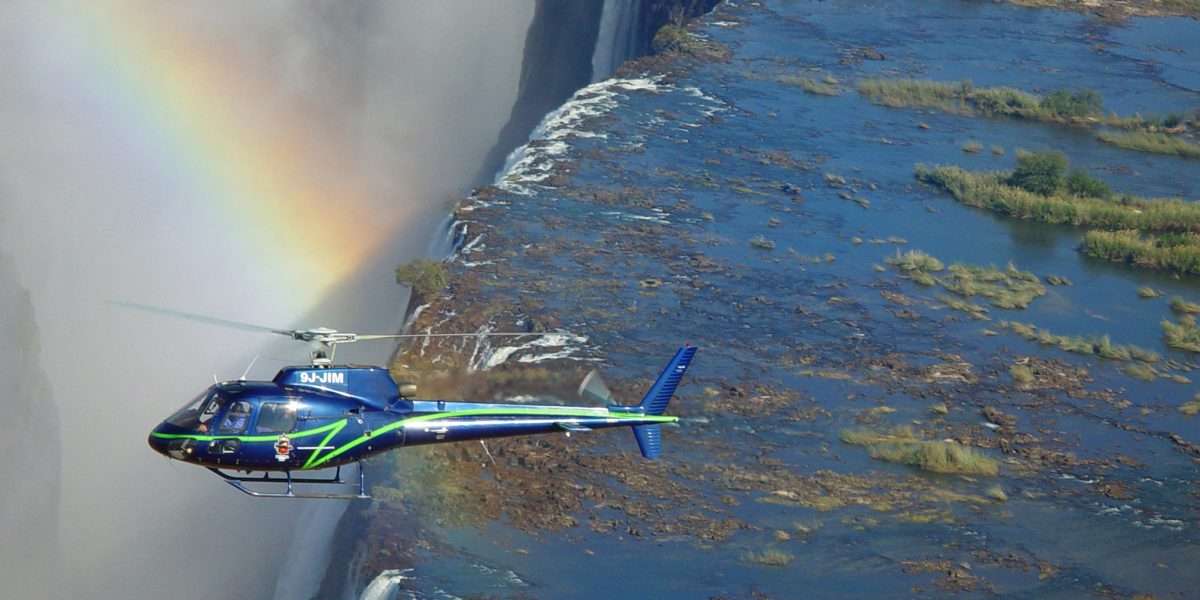 Helicopter Over the Falls