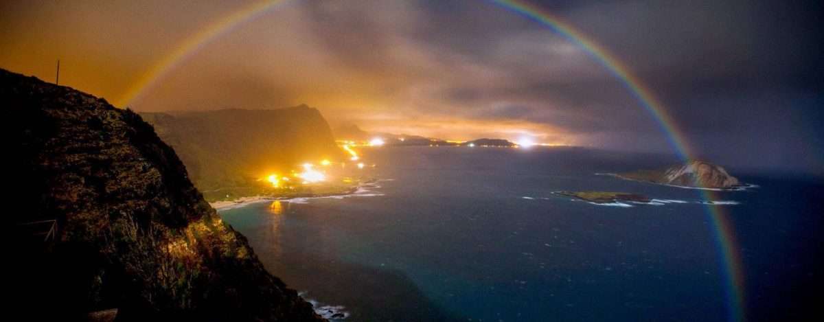 Victoria Falls Creates a Moonbow